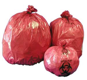 Red Biohazard Bags
