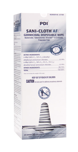 Sani-Cloth AF3 Alcohol-Free XL INdividual packets are perfect for EMT, EMS, prisons, police and military