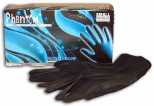 Adenna Phantom Black Powder-Free Latex Exam Gloves