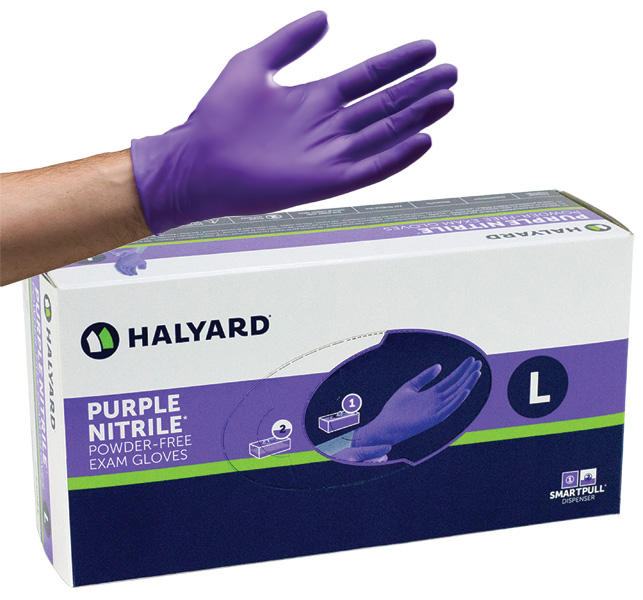 Kimberly Clark Purple Nitrile Exam Gloves