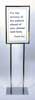 HIPAA Compliant Chrome Privacy Sign Stand