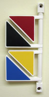 Indicator Flags with Primary Colors