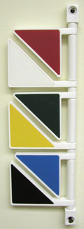 Indicator Flags with Primary Colors