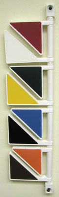 Indicator Flags with Primary Colors