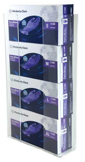 Acrylic Quadruple Glove Box Holder