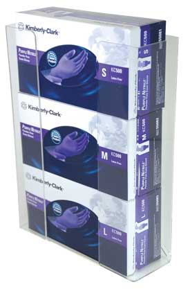 Acrylic Glove Box Holder Triple
