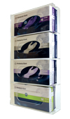 Side Load Acrylic Glove Box Holders with Shelves