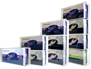 Side Load Acrylic Glove Box Holders with Shelves