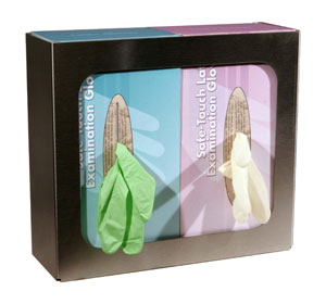Stainless Steel Double Glove Box Holder