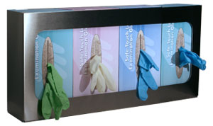 Stainless Steel Quadruple Glove Box Holder