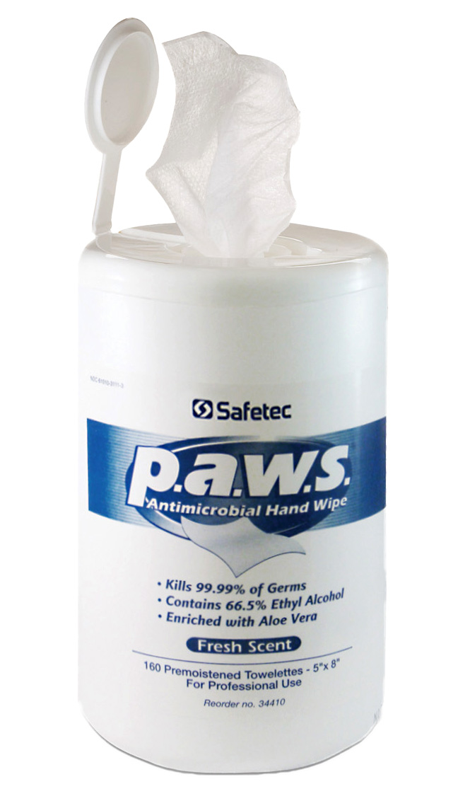P.A.W.S. Antimicrobial Hand Wipes