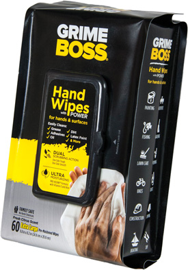 Grime Boss Heavy Duty Hand Cleaning Wipes