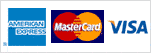 MasterCard, VISA, and American Express accepted