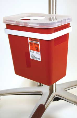 2 Gallon Sharps Bracket with Container