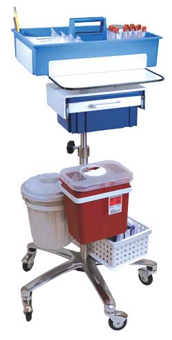 Cart shown with accessories