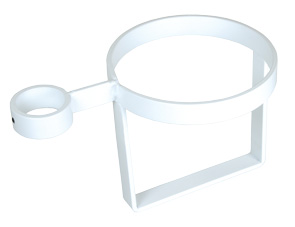 Bracket for surface wipe canister