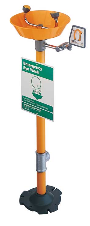 Eye wash pedastal