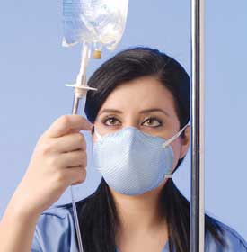 N95 healthcare respirator and surgical mask