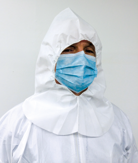 Tyvek Hood with Shoulder Drapes