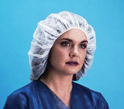 White 21" Bouffant cap