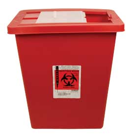 8 Gallon Red Sliding Lid