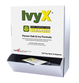 IvyX Post-Contact Cleanser Towelettes in Wall Mount Dispenser