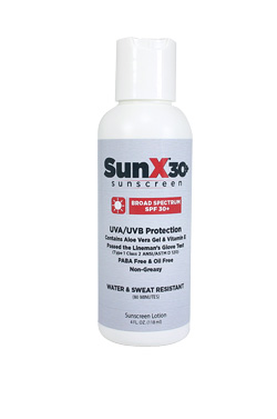 SunX SPF30+ Sunscreen Lotion Bottles
