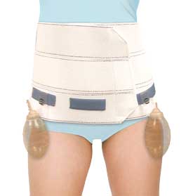 Abdominal Binder with Drain Fasteners