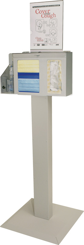 Deluxe Locking Hygiene Station with Kiosk Stand