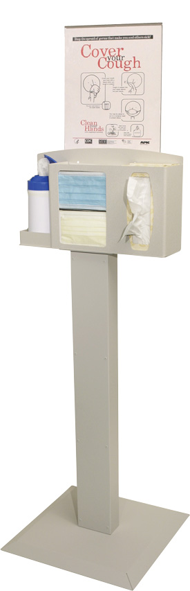 Deluxe Hygiene Station with Kiosk Stand
