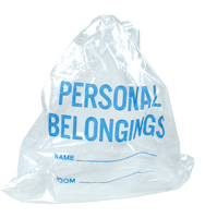 Clear Patient Belongings Bag (Outer Kit Packaging option)