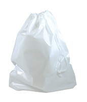 White Plastic Drawstring Bag (Outer Kit Packaging option)