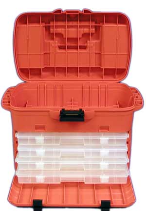 Storage and Transport Case with Removable Utility Boxes