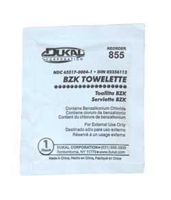 BZK Skin Antiseptic Towelettes by Dukal