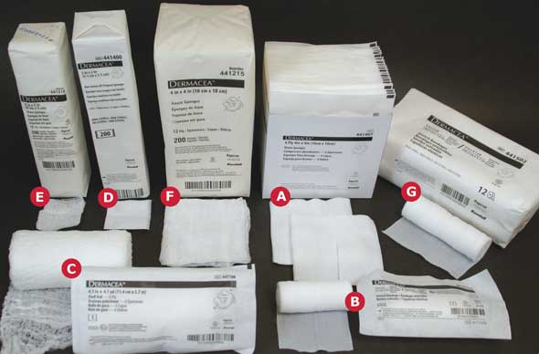 Dermacea Gauze Sponges and Bandages